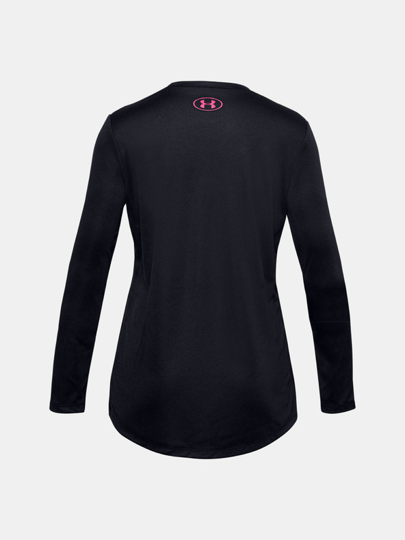 Under Armour Dekliška majica Under Armour Tech Graphic Big Logo LS T-Shirt-BLK
