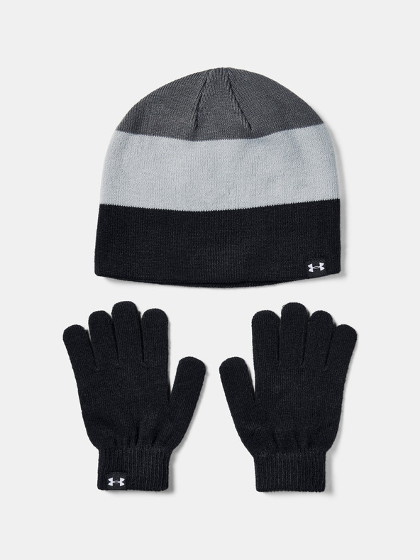 Under Armour Deška kapa Under Armour Boys Beanie Glove Combo-GRN