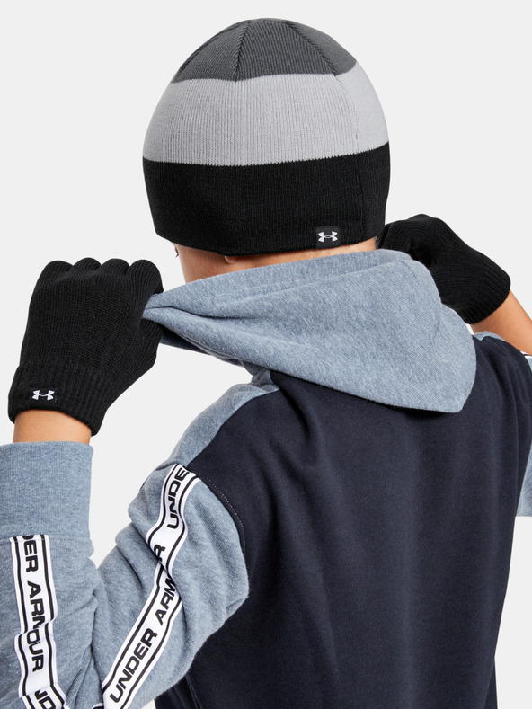 Under Armour Deška kapa Under Armour Boys Beanie Glove Combo-GRN