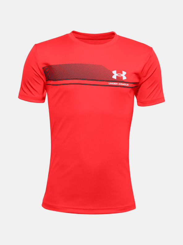 Under Armour Deška majica Under Armour UA TECH LOCKUP STRIPE-RED