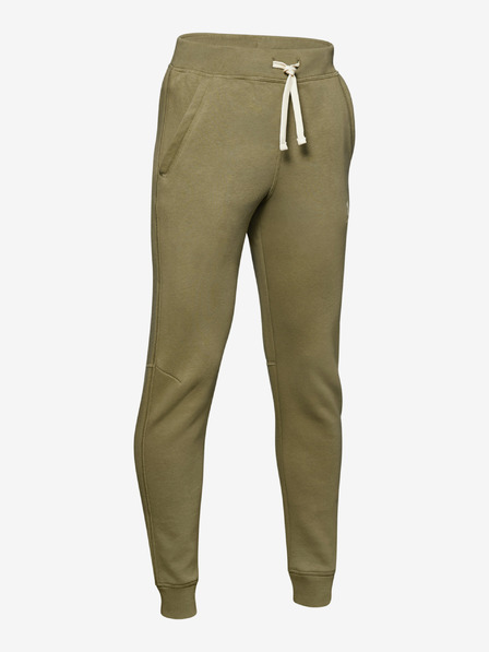 Under Armour Deške spodnji del trenirke Under Armour EU Cotton Fleece Jogger-GRN