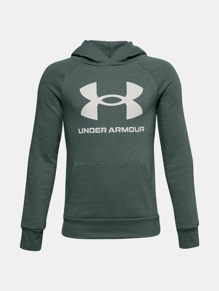 Under Armour Deški pulover Under Armour UA RIVAL FLEECE HOODIE-BLK