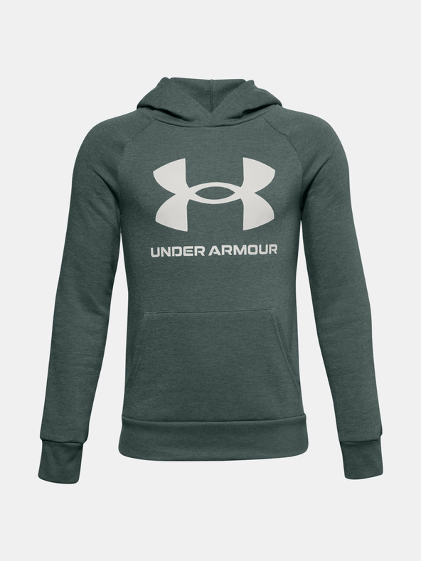 Under Armour Deški pulover Under Armour UA RIVAL FLEECE HOODIE-BLK