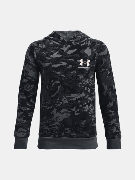 Under Armour Deški pulover Under Armour UA Rival Flc ABC Camo Hoodie-GRY