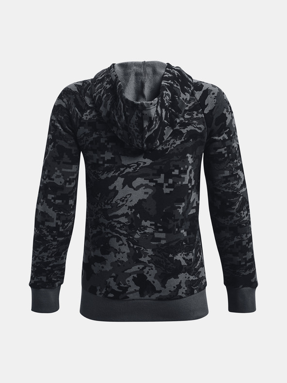 Under Armour Deški pulover Under Armour UA Rival Flc ABC Camo Hoodie-GRY