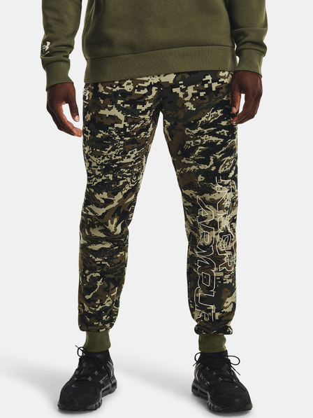 Under Armour Moške spodnji del trenirke Under Armour RIVAL FLC CAMO SCRIPT JGR