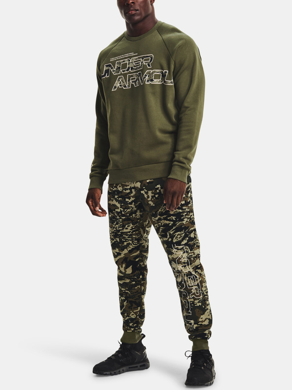 Under Armour Moške spodnji del trenirke Under Armour RIVAL FLC CAMO SCRIPT JGR