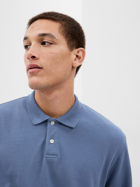 GAP Polo majica pique dolg rokav GAP