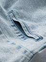 Ombre Clothing Moška bomber jakna iz džinsa z učinkom "stone wash" - svetlo modra V3 OM-JADJ-0163 Ombre Clothing
