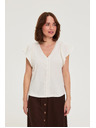Moodo Bluza s perlami bela Moodo