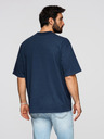 Ombre Clothing Majica OM-TSBC-0291 - off white/bledo olivna/navy Ombre Clothing