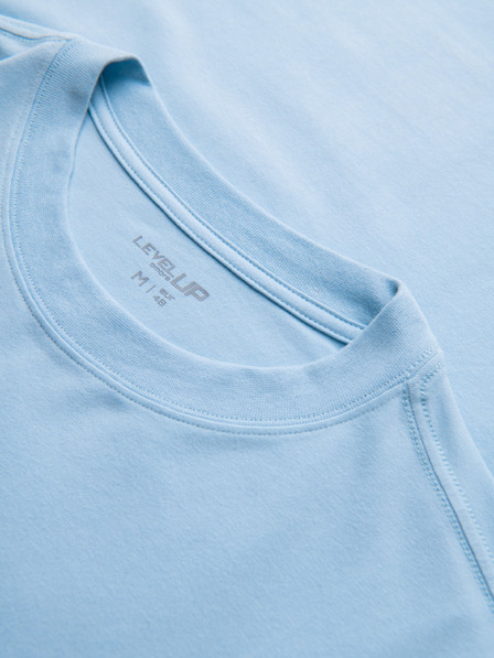 Ombre Clothing Majica OM-TSBC-0291 - črna/svetlo modra/bela Ombre Clothing