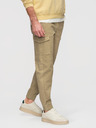 Ombre Clothing Moške hlače JOGGERY s tovornimi žepi na zadrgo - khaki V1 OM-PAJO-0290 Ombre Clothing