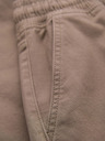 Ombre Clothing Moške hlače JOGGERY s tovornimi žepi na zadrgo - bež V2 OM-PAJO-0290 Ombre Clothing