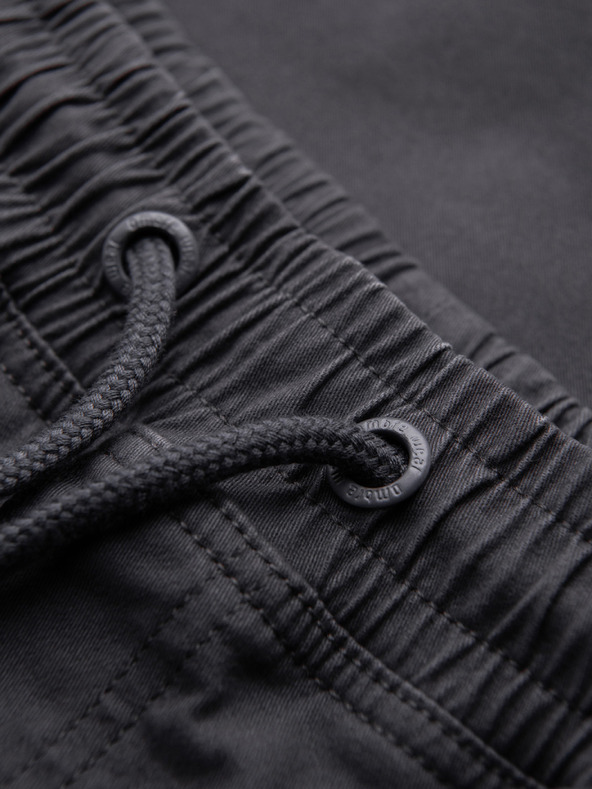 Ombre Clothing Moške hlače JOGGERY s tovornimi žepi na zadrgo - grafitna V3 OM-PAJO-0290 Ombre Clothing