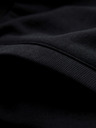 Ombre Clothing Moške bombažne kratke hlače z vrvico in žepi - črne V5 OM-SRBS-0205 Ombre Clothing