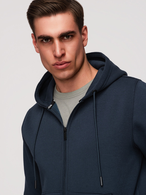Ombre Clothing Moška bombažna elastična jopa BASIC Ombre Clothing