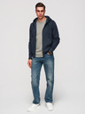 Ombre Clothing Moška bombažna elastična jopa BASIC Ombre Clothing