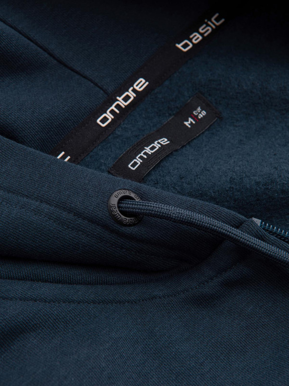 Ombre Clothing Moška bombažna elastična jopa BASIC Ombre Clothing