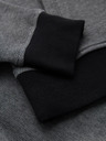 Ombre Clothing Moška pletena bomber jakna - črna