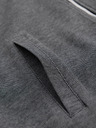 Ombre Clothing Moška pletena bomber jakna - črna