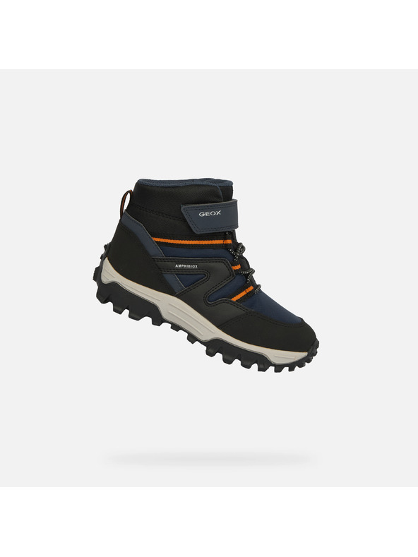 Geox Temno modri fantovski čevlji za prve korake Geox Himalaya Boy B ABX