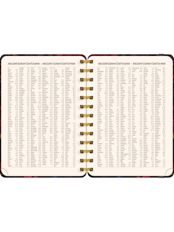 NOTIQUE NOTIQUE Spiralni 18-mesečni dnevnik Petito – Rdeči cvetovi 2026/2027, 13 x 18 cm