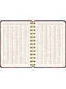NOTIQUE NOTIQUE Spiralni 18-mesečni dnevnik Petito – Rdeči cvetovi 2026/2027, 13 x 18 cm