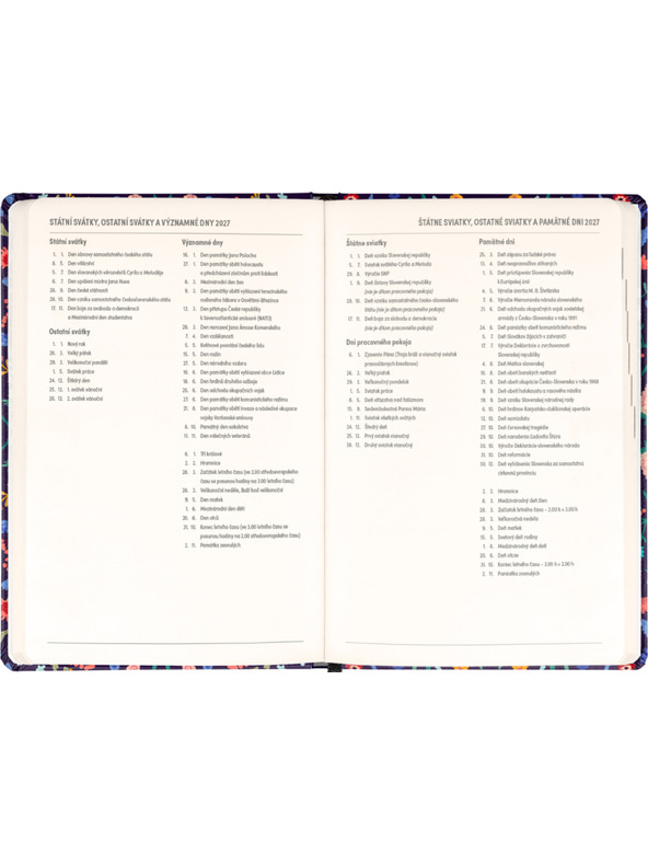 NOTIQUE NOTIQUE 18-mesečni dnevnik Petito – Flora 2026/2027, 11 x 16 cm