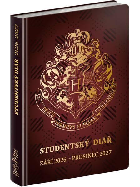 NOTIQUE NOTIQUE Študentski dnevnik Harry Potter (september 2026 – december 2027), 9,8 x 14,5 cm