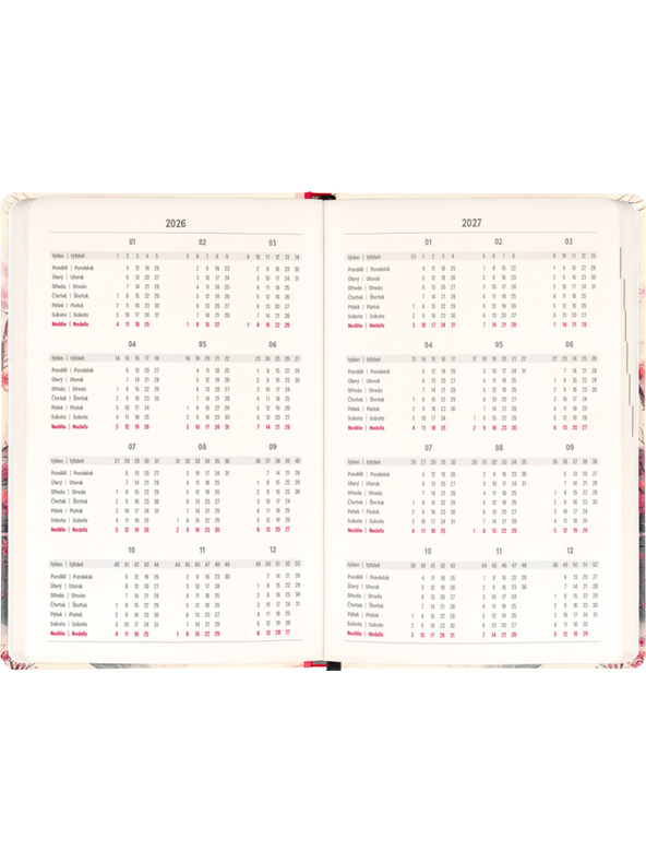NOTIQUE NOTIQUE 18-mesečni dnevnik Petito – Japonska 2026/2027, 11 x 16 cm
