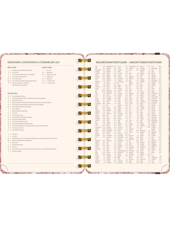 NOTIQUE NOTIQUE Spiralni 18-mesečni dnevnik Petito – Oblaki 2026/2027, 13 x 18 cm