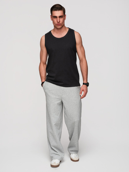 Ombre Clothing Moške bombažne majice BASIC - črna V3 OM-TSBT-0272 Ombre Clothing