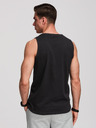 Ombre Clothing Moške bombažne majice BASIC - črna V3 OM-TSBT-0272 Ombre Clothing