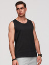 Ombre Clothing Moške bombažne majice BASIC - črna V3 OM-TSBT-0272 Ombre Clothing