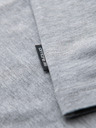 Ombre Clothing Moške bombažne majice BASIC - siva melanž V2 OM-TSBT-0272 Ombre Clothing