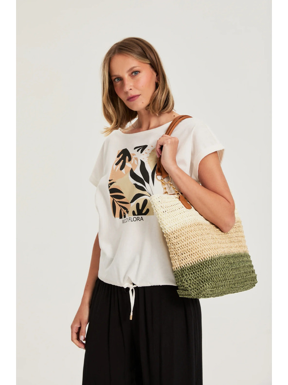 Moodo Poletna torba khaki Moodo