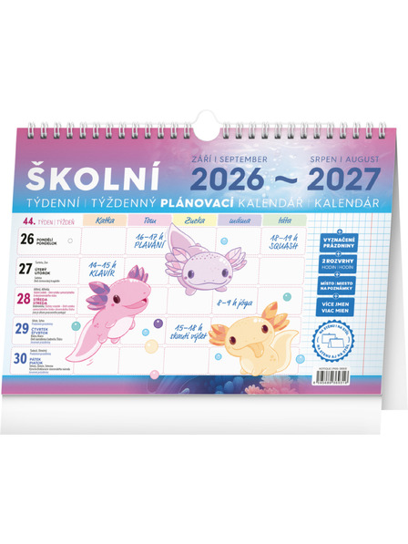 NOTIQUE NOTIQUE Šolski načrtovalnik 2027, 30 x 21 cm