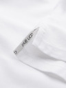 Ombre Clothing Moški bombažni polo BASIC - črna/temno modra/bela V1 OM-POBS-0171 Ombre Clothing