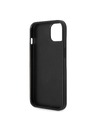 Guess Guess PU 4G kovinski zadnji ovitek z logotipom za iPhone 15 siv