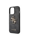 Guess Guess PU 4G kovinski zadnji ovitek z logotipom za iPhone 13 Pro Max Grey