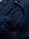 Ombre Clothing Temno modre moške kratke hlače iz džinsa z luknjami Ombre Clothing