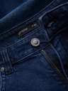 Ombre Clothing Temno modre moške kratke hlače iz džinsa z luknjami Ombre Clothing