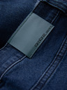 Ombre Clothing Temno modre moške kratke hlače iz džinsa z luknjami Ombre Clothing