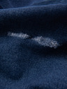 Ombre Clothing Temno modre moške kratke hlače iz džinsa z luknjami Ombre Clothing