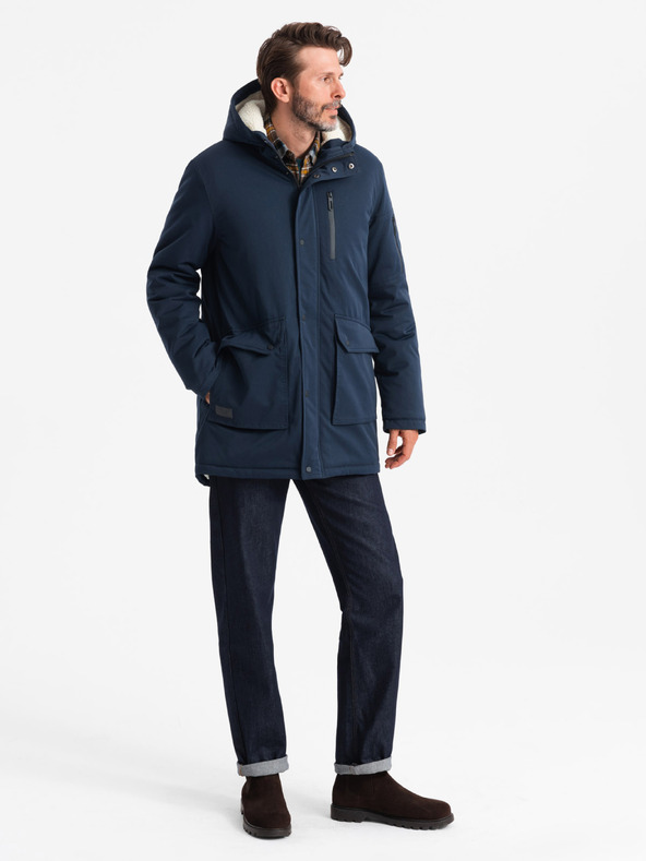 Ombre Clothing Moška dolga jakna parka Ombre Clothing