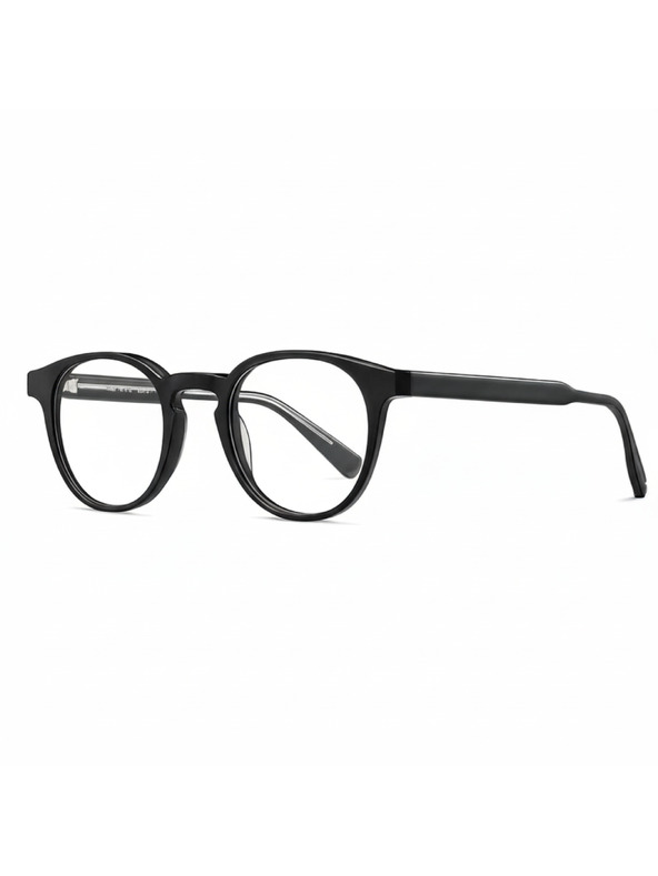 VEYREY VeyRey nerd acetatna sončna očala Phuffy črna obroba prozorna stekla