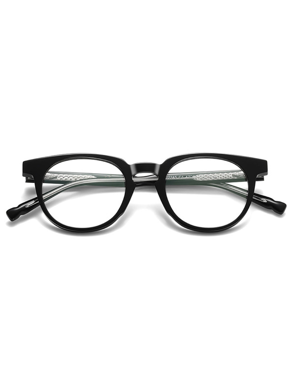 VEYREY VeyRey nerd acetatna sončna očala Phuffy črna obroba prozorna stekla