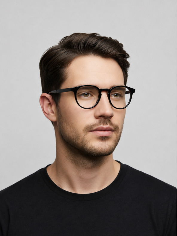 VEYREY VeyRey nerd acetatna sončna očala Phuffy črna obroba prozorna stekla