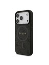 Guess Guess PU Leather 4G Colored Ring MagSafe Zadnji ovoj za iPhone 17 Pro Black